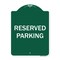Signmission Designer Series Reserved Parking, Green & White Heavy-Gauge Aluminum Sign, 24" x 18", GW-1824-9900 A-DES-GW-1824-9900 - alternate 1